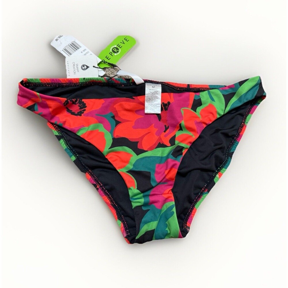Sanctuary Womens Size M Savage Gardener Cinch-Back Hipster Bikini Bottom Floral